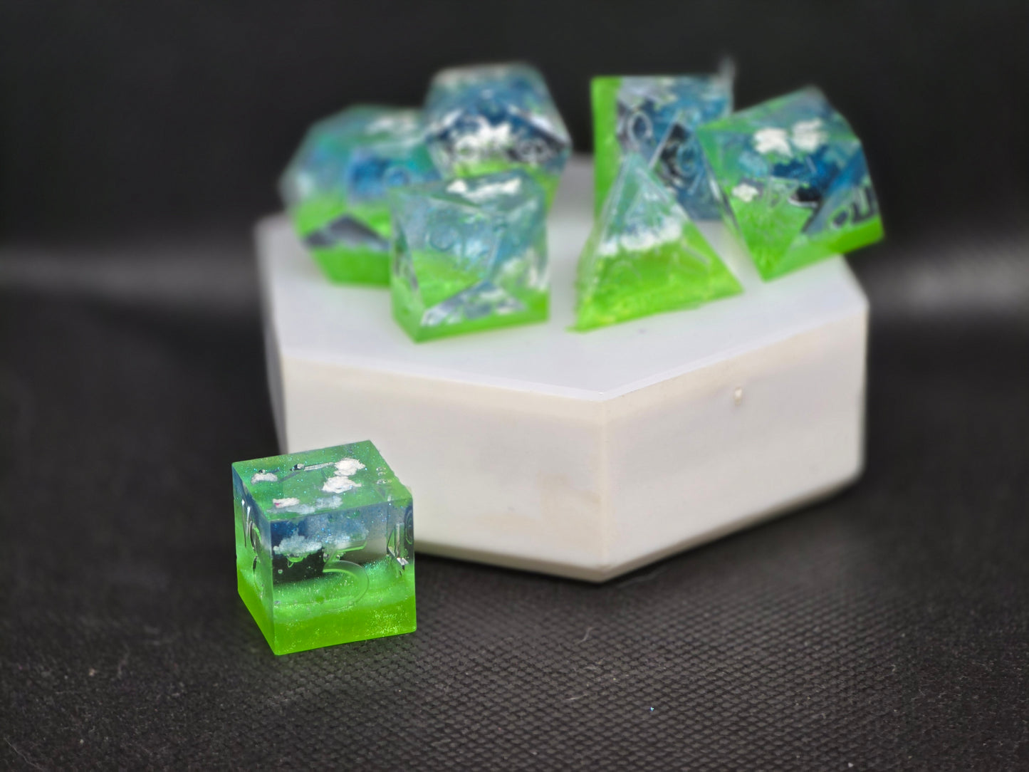 Greener Pastures | Clacksmith's Vault | 7 Piece Dice Set
