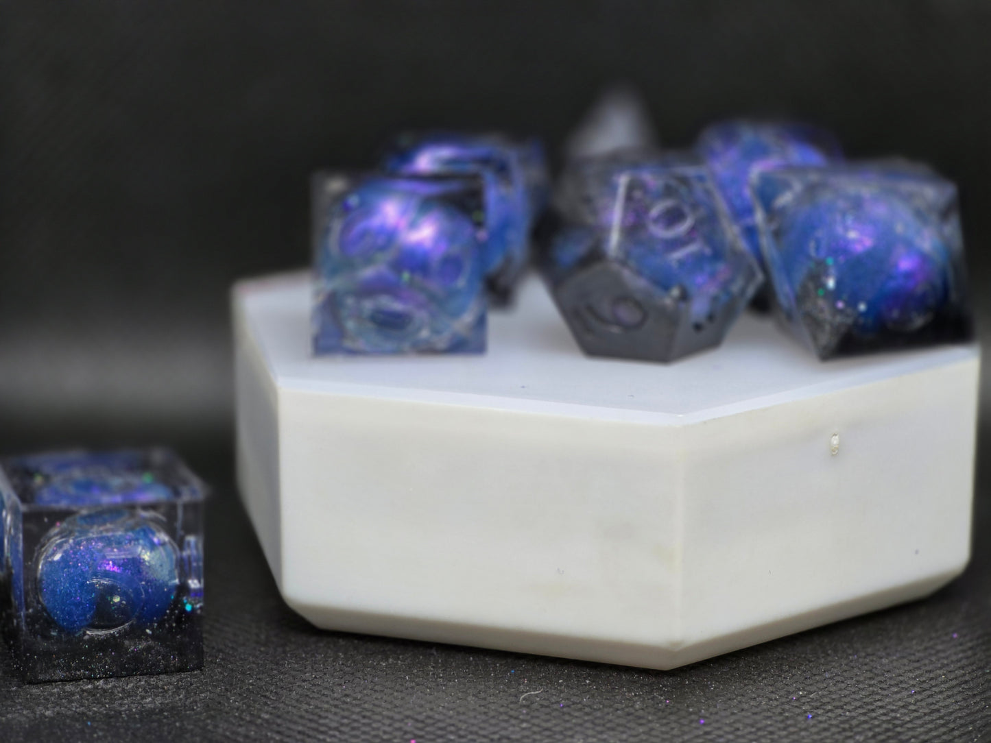 Triangulum Galaxy | Liquid Core | 7 Piece Dice Set