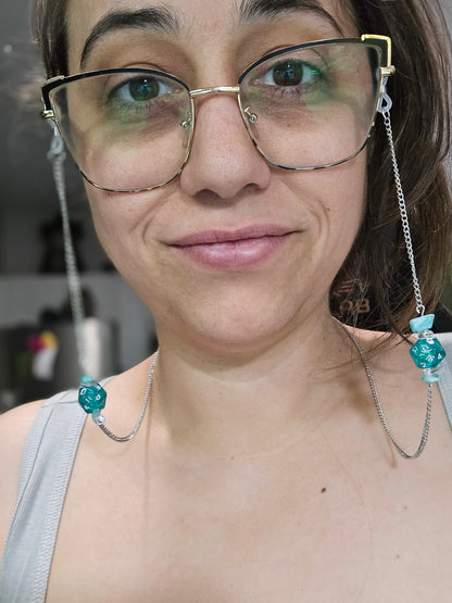 Arcane Links – Handmade Dice Glasses Chains