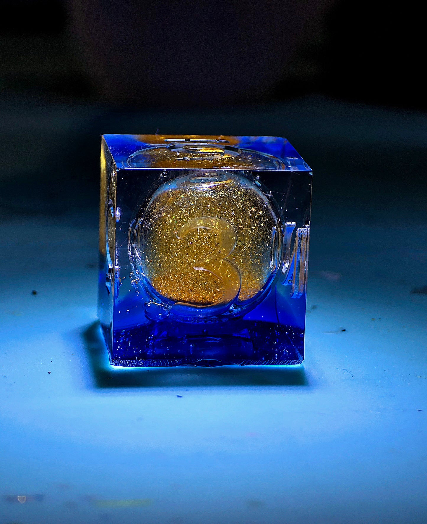 Solar Flare | Liquid Core | 7 Piece Dice Set