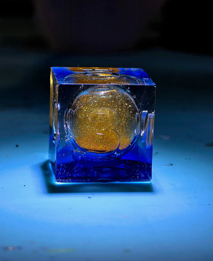 Solar Flare | Liquid Core | 7 Piece Dice Set
